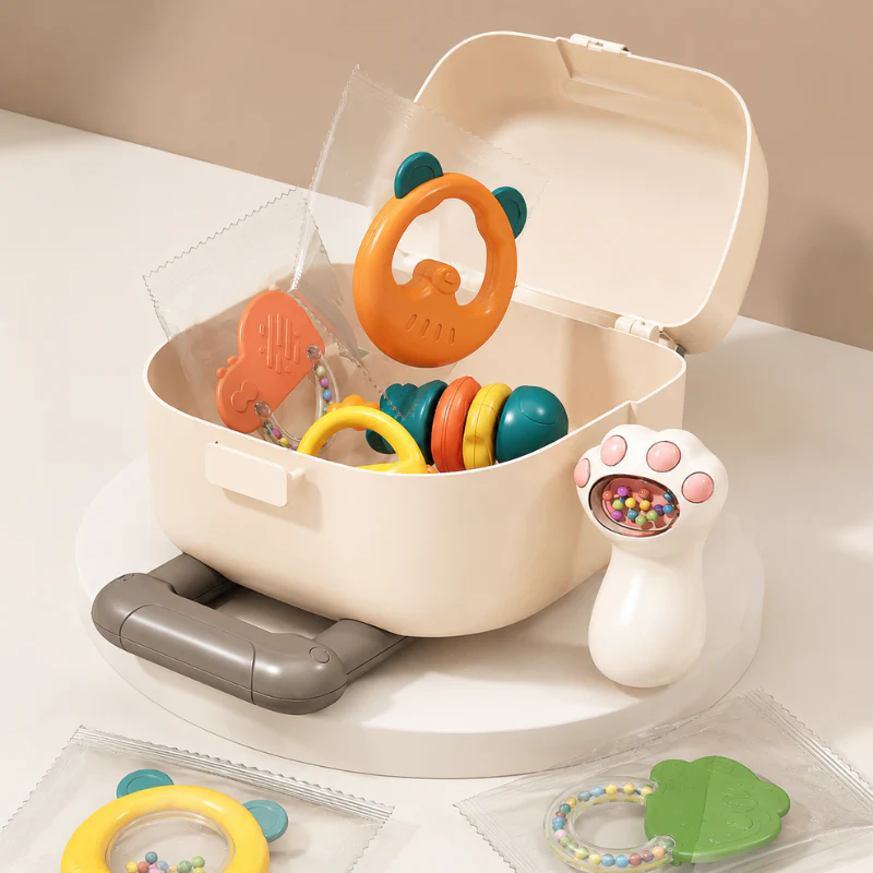 Baby Teether & Rattle Toy Set - Image 2