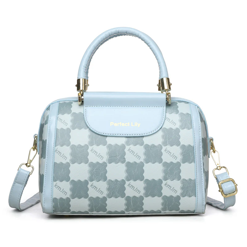 Blush Checkmate Handbag - Image 5