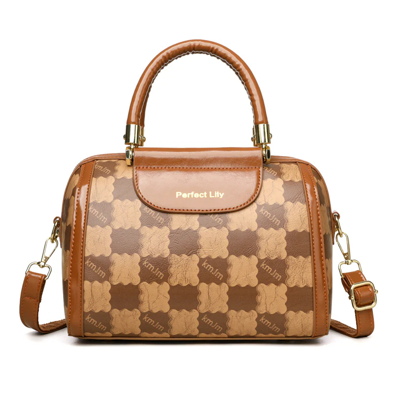 Blush Checkmate Handbag - Image 6
