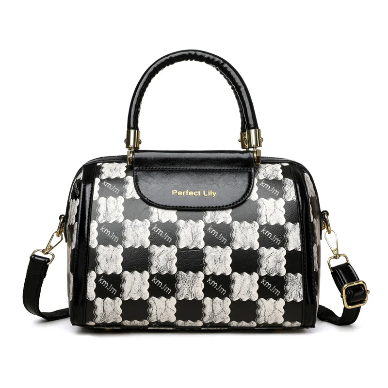 Blush Checkmate Handbag - Image 7