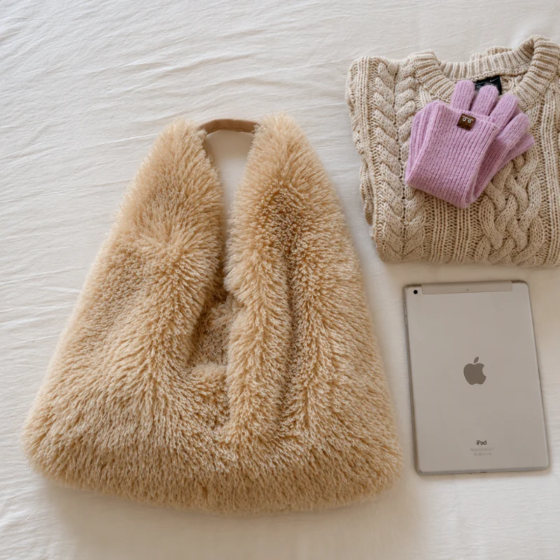 Blush Cloud Tote Bag - Image 2