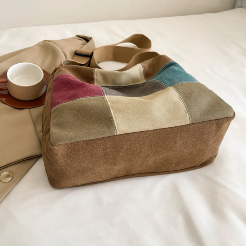 Boho Patchwork Shoulder Bag - Image 2