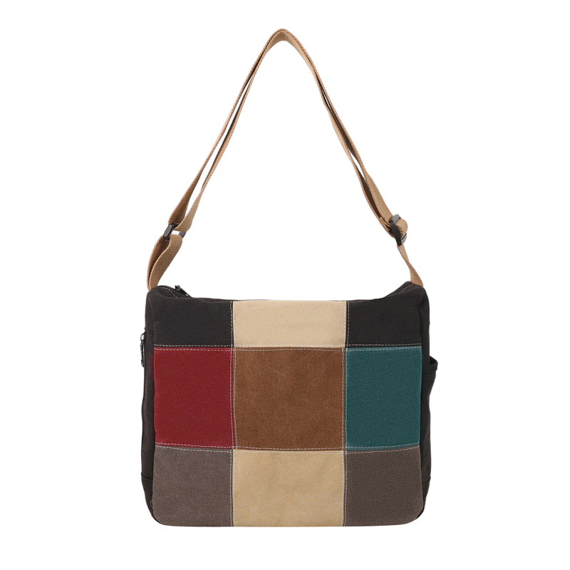 Boho Patchwork Shoulder Bag - Image 5