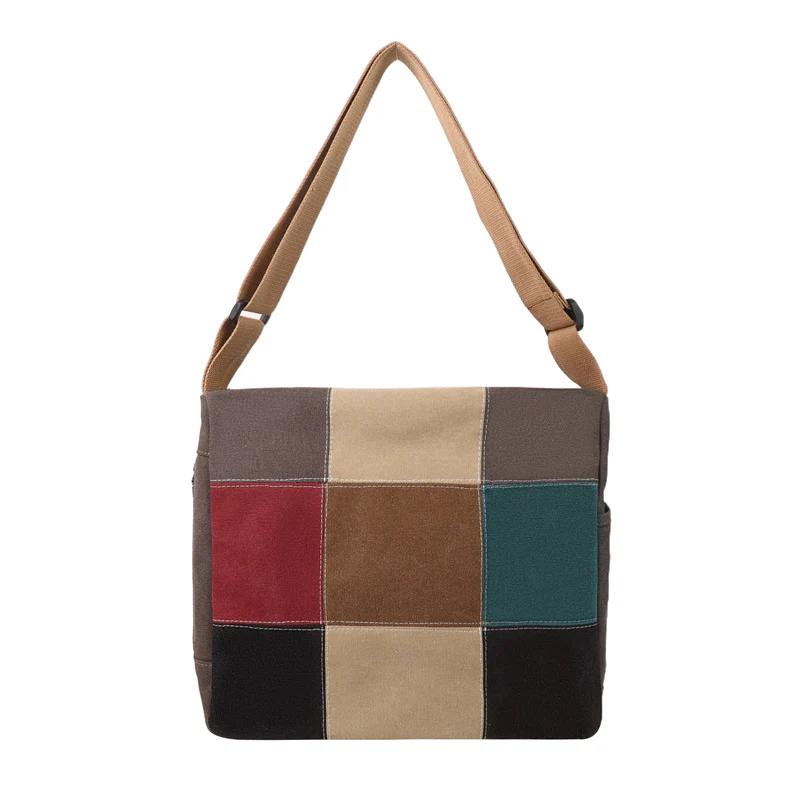 Boho Patchwork Shoulder Bag - Image 6