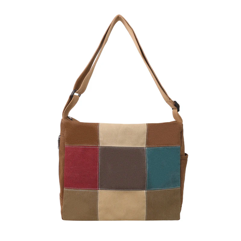 Boho Patchwork Shoulder Bag - Image 7