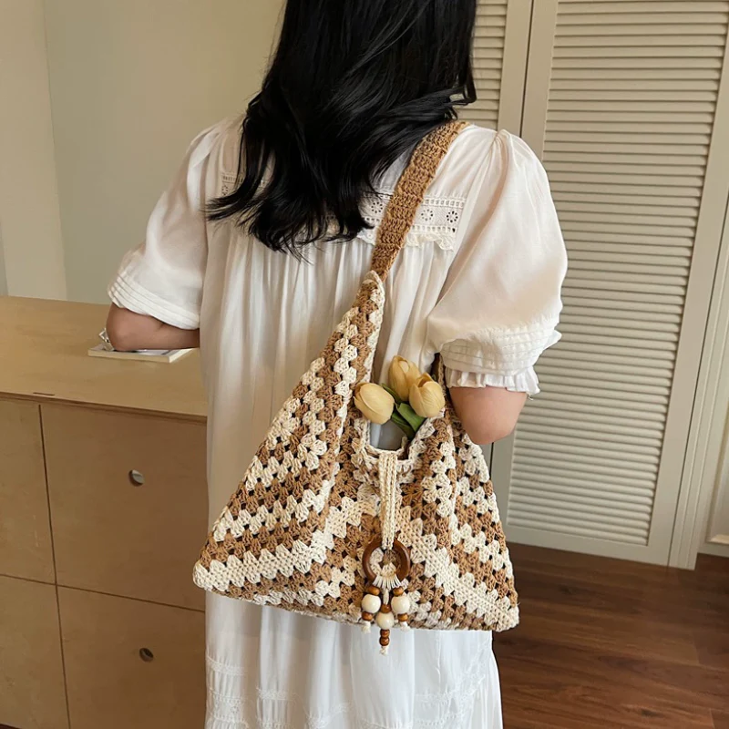 Boho Weave Shoulder Bag - Image 4