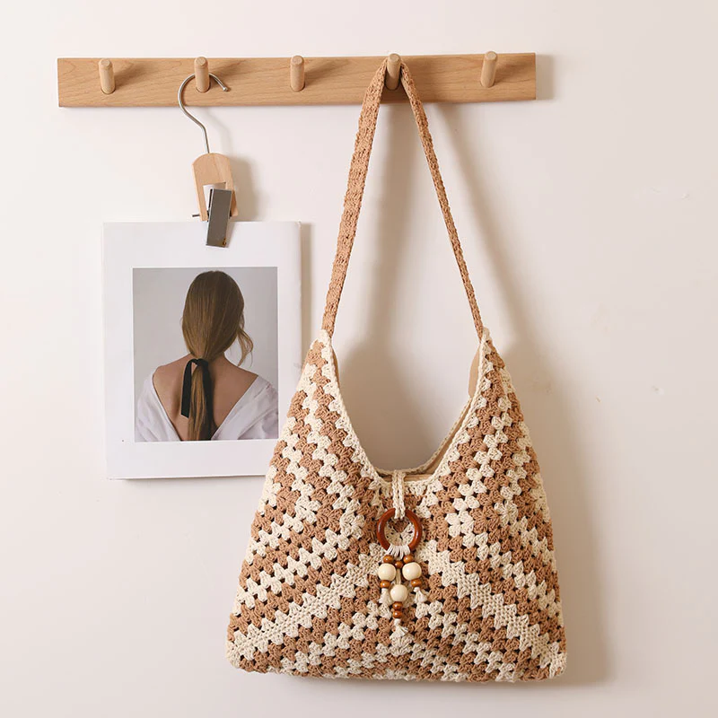 Boho Weave Shoulder Bag - Image 5