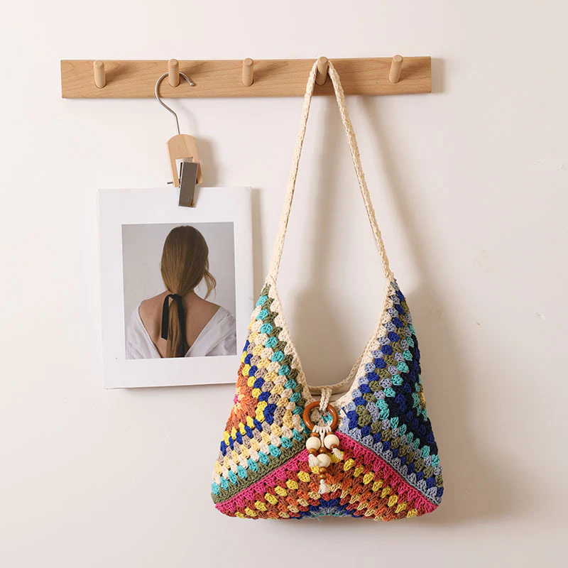 Boho Weave Shoulder Bag - Image 6