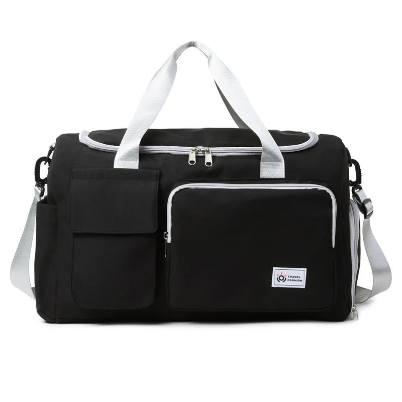 Contrast Color Oxford Sports Training Duffle Bag - Image 6