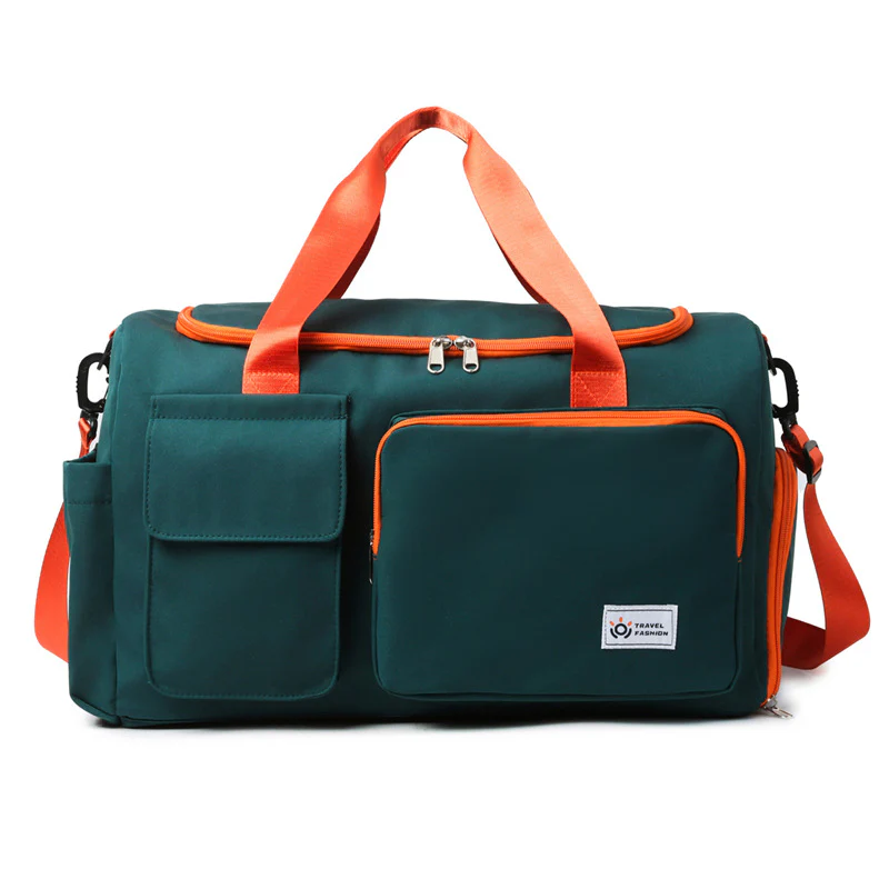 Contrast Color Oxford Sports Training Duffle Bag - Image 7