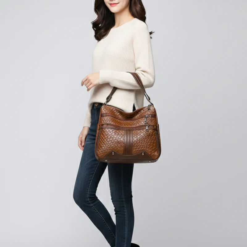 Braided Chic Shoulder Bag - Image 4