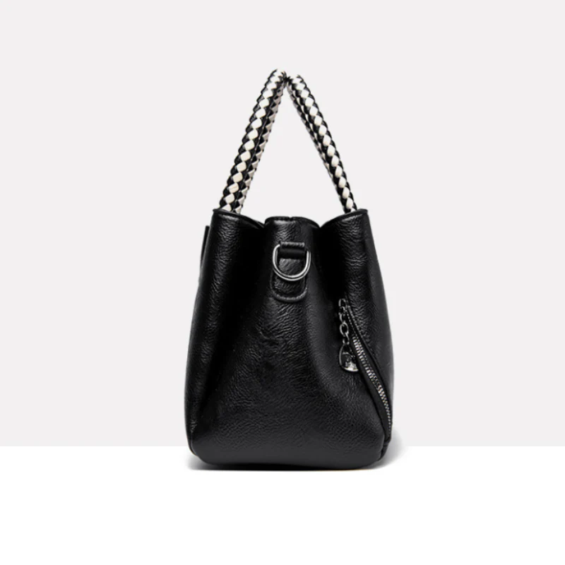 Braided Handle Multiway Women’s Handbag - Image 2