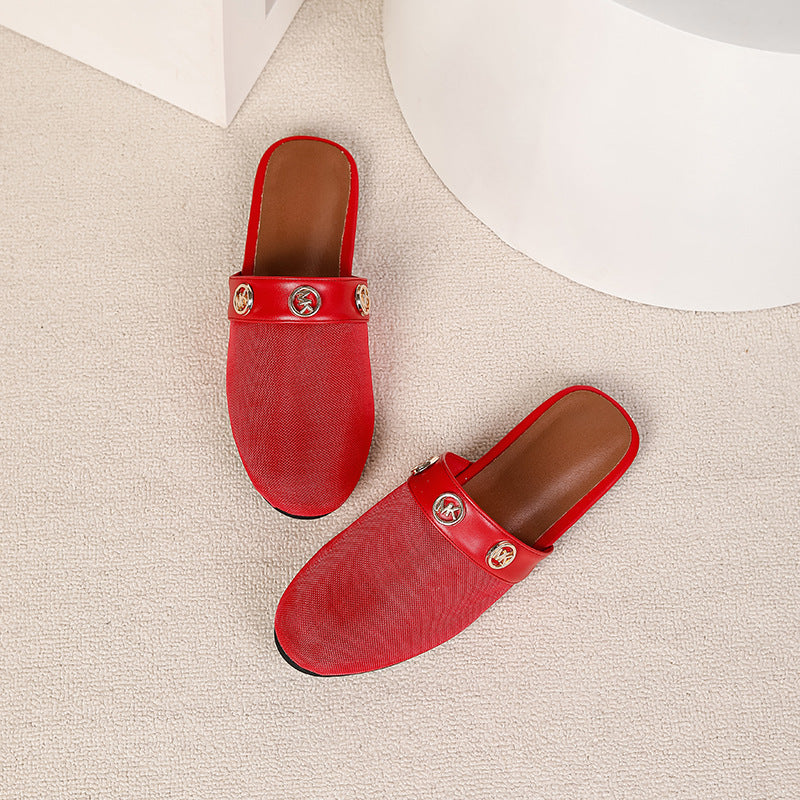 Breathable Mesh Hollow Out Slip On Sandals - Image 5