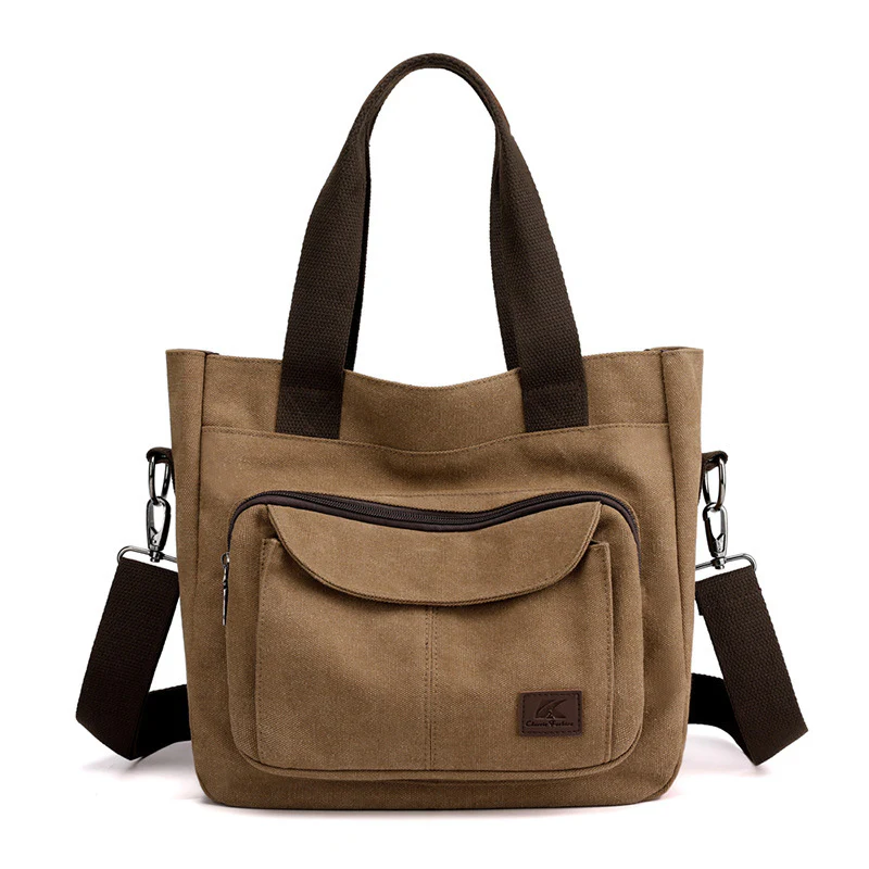 Canvas Commuting Women’s Shoulder Bag - Image 7