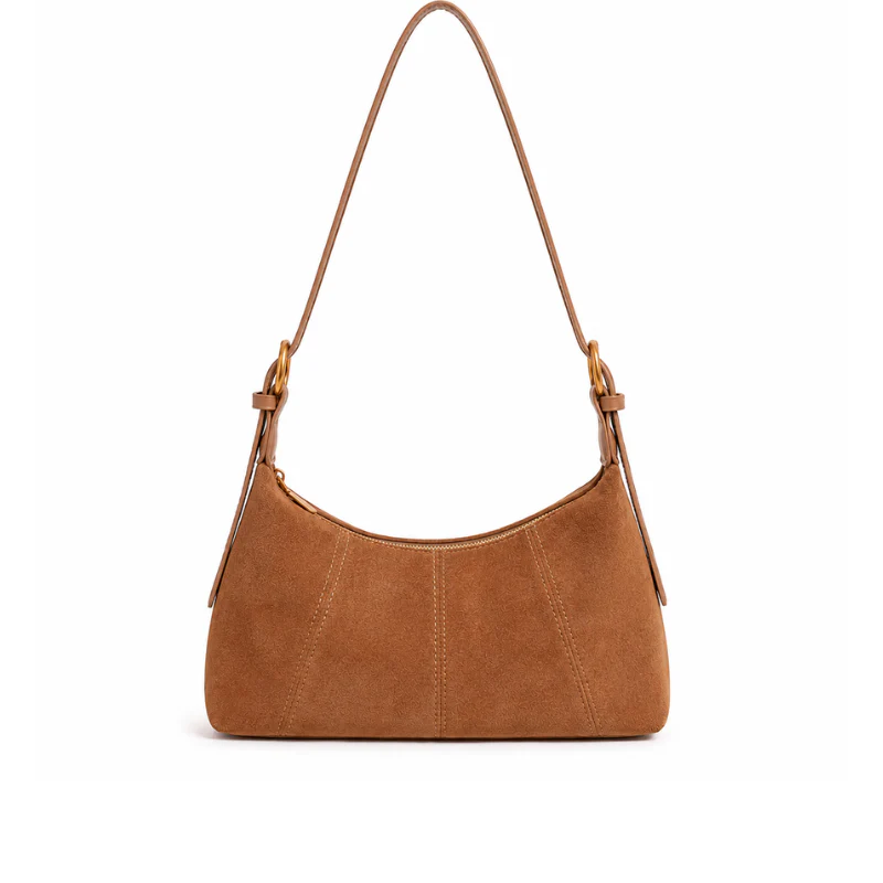 Chic Suede Dumpling Shoulder Bag