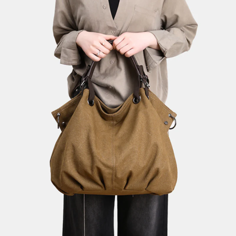 Classic Canvas Commuter Handbag - Image 4
