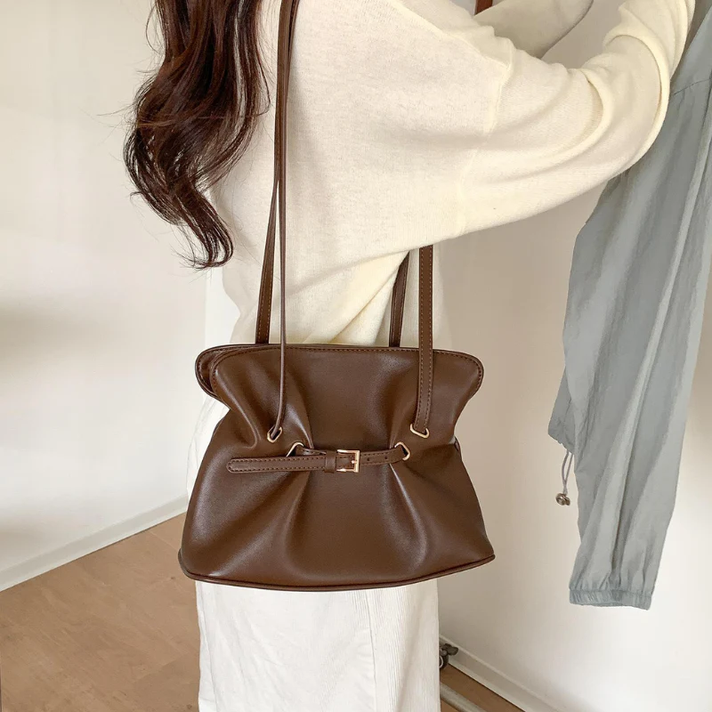 Cloud Luxe Pleated Shoulder Bag - Image 4