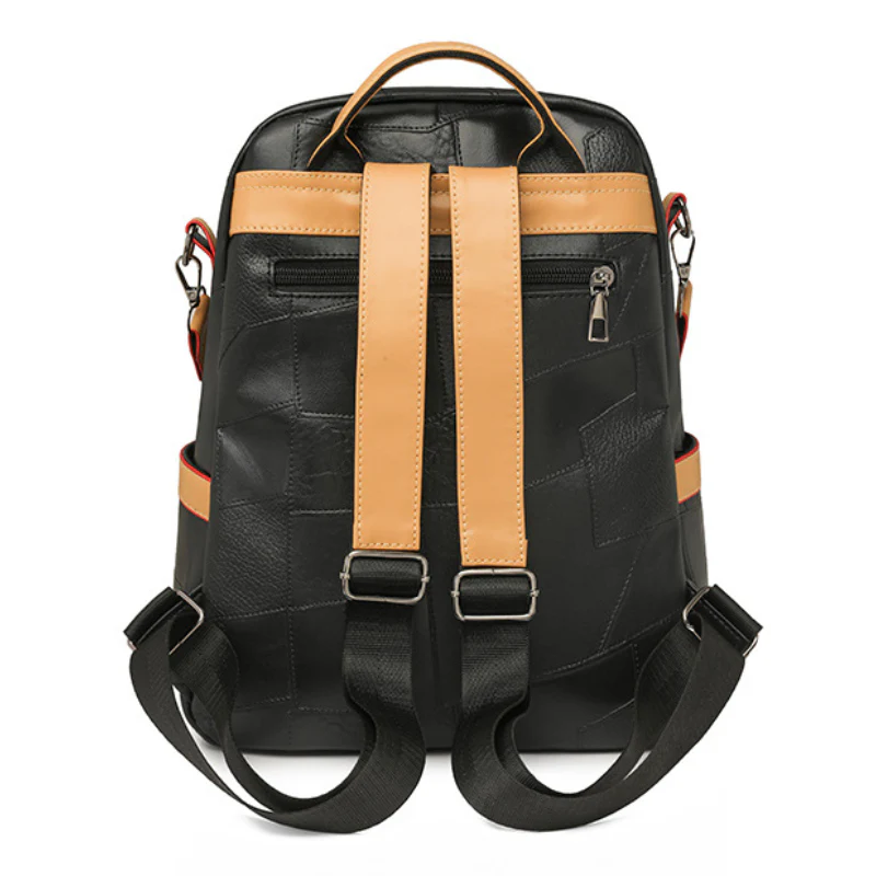 Color Block Chic Women's Fashion Backpack - Image 3
