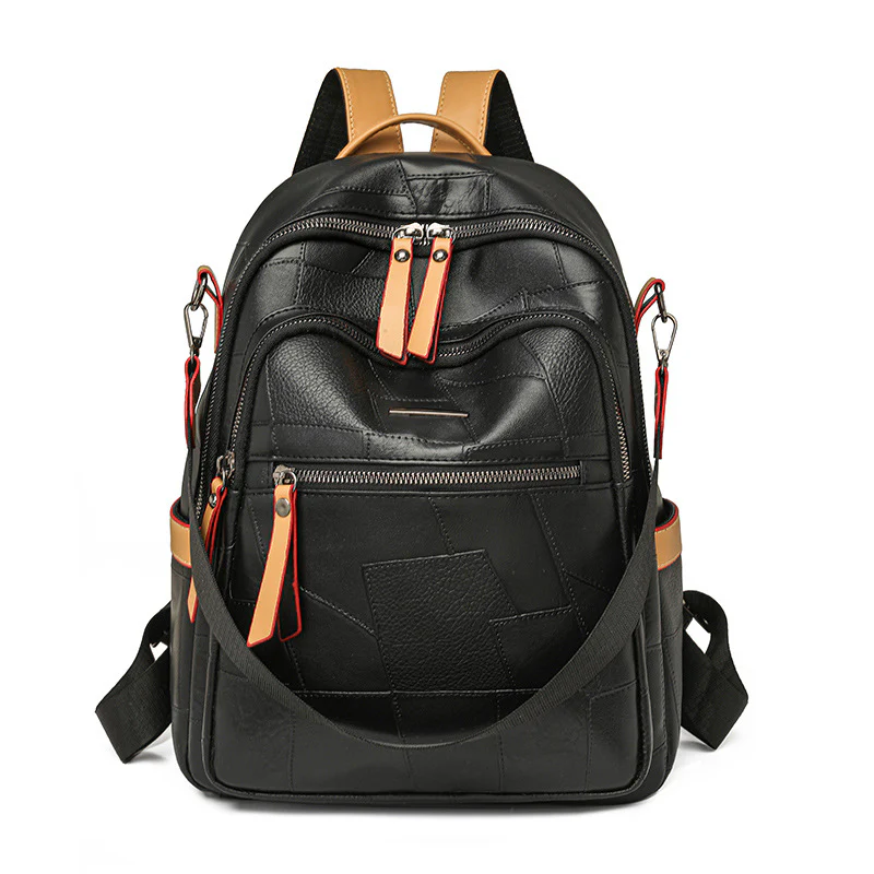 Color Block Chic Women's Fashion Backpack - Image 7