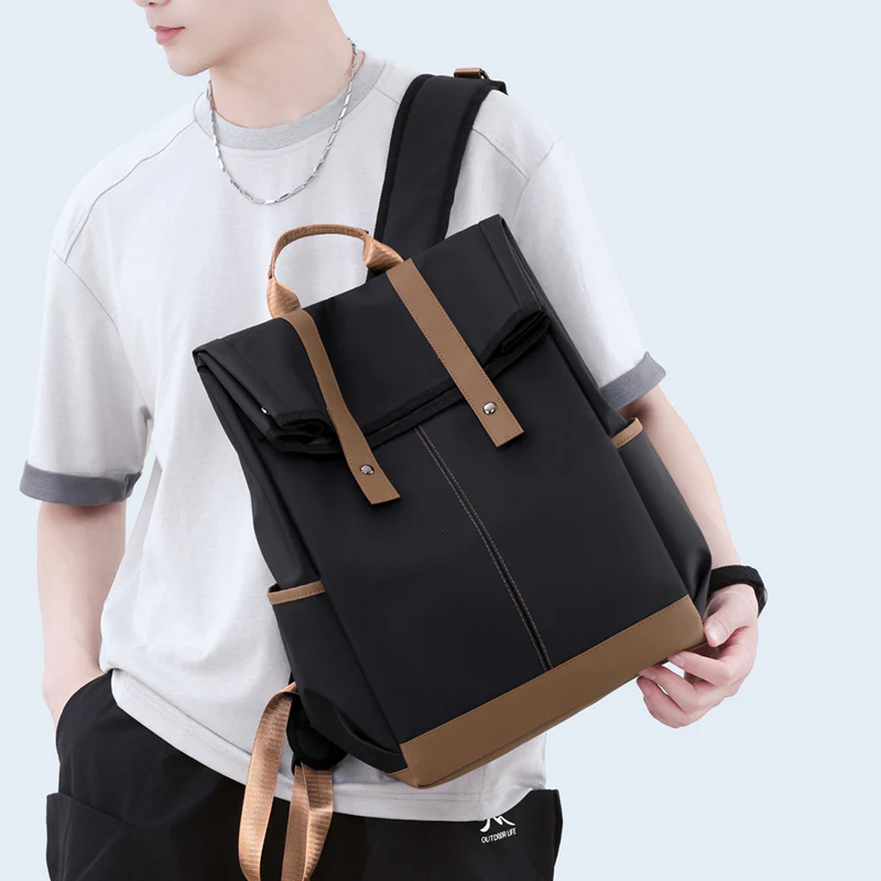 Color Block Flap Backpack - Image 4