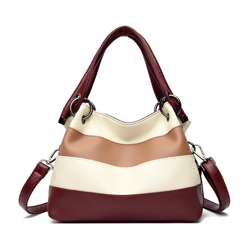 Color Block Large Capacity Women’s Shoulder Bag - Image 6