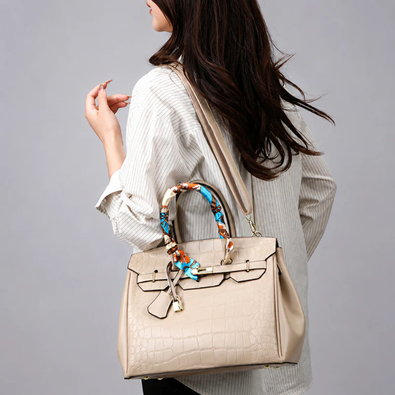 Crocodile Heritage Luxe Handbag - Image 4