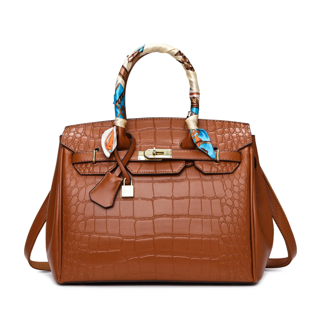 Crocodile Heritage Luxe Handbag - Image 8
