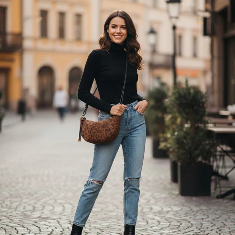 Croissant Chic Crossbody Bag - Image 4