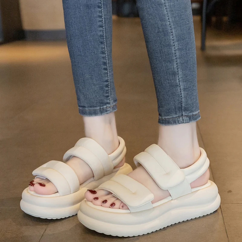 Cushioned Dual Strap Platform Sandals For Women - Image 4