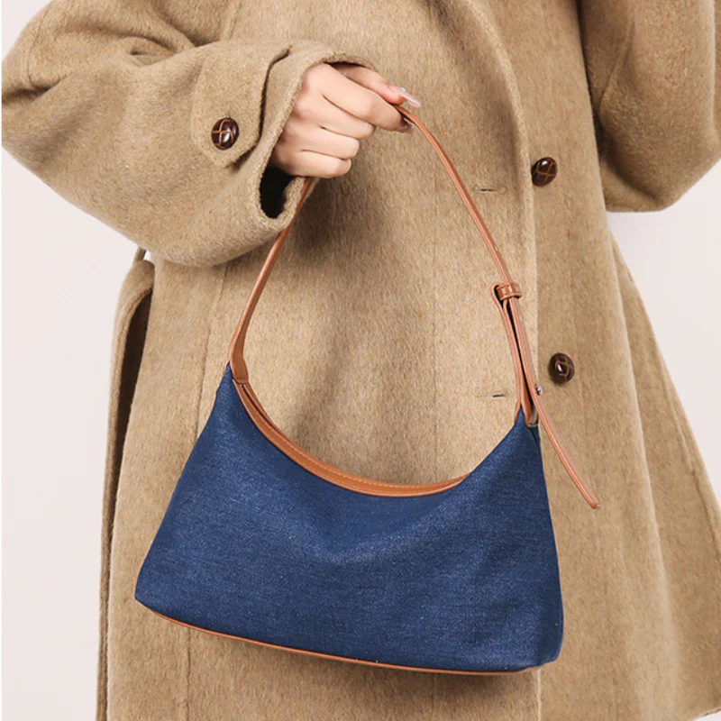 Denim Art Summer Shoulder Bag - Image 4