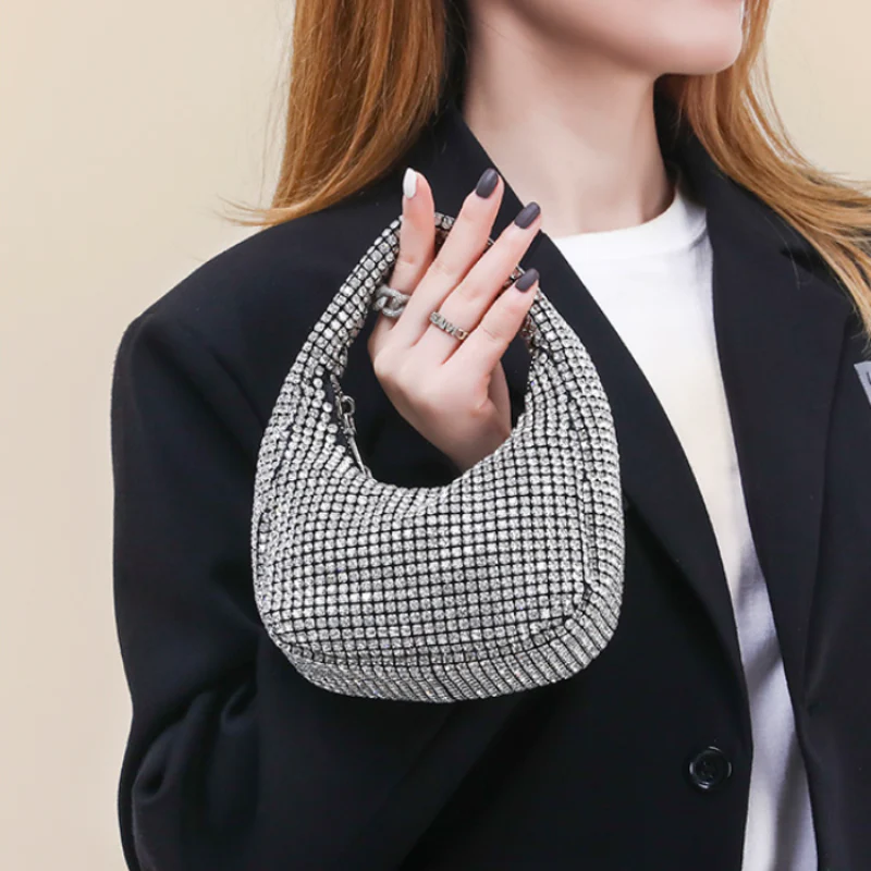 Diamond Glow Sparkling Handbag - Image 4