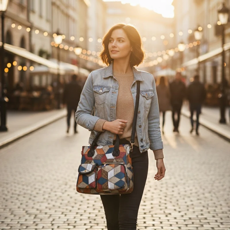 Dream line Aesthetic Shoulder Bag - Image 4