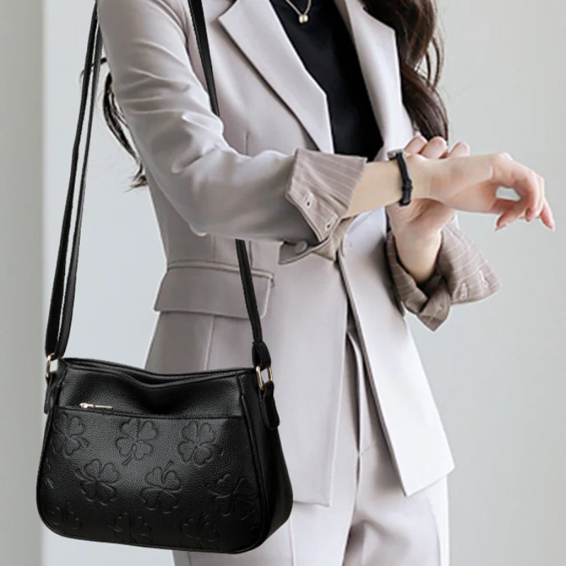 Elegant Embossed Crossbody Bag - Image 4