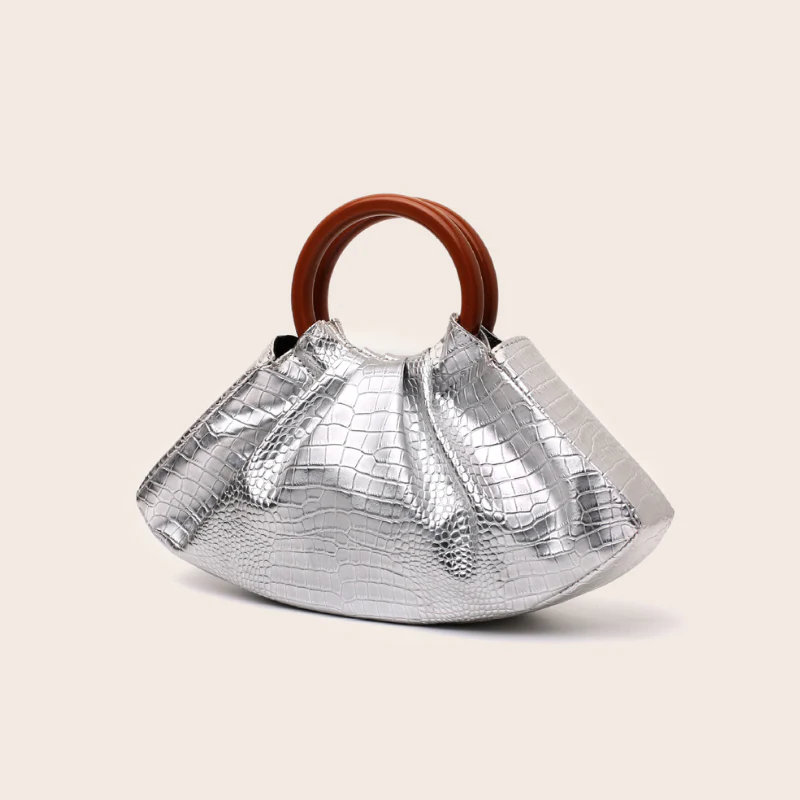 Elegant Pleated Luxe Handbag - Image 5