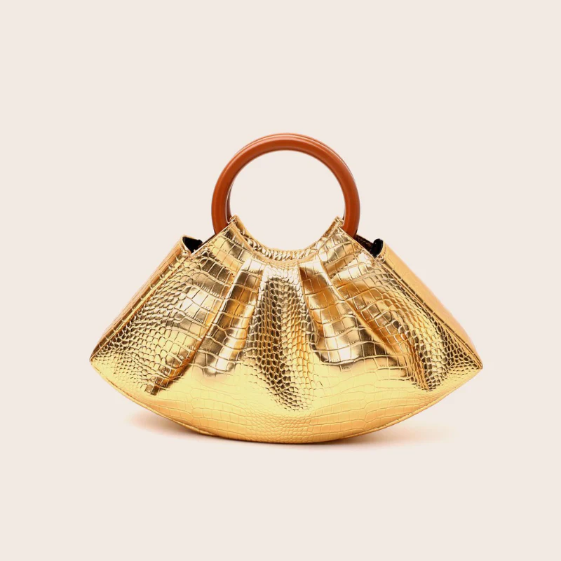 Elegant Pleated Luxe Handbag - Image 6
