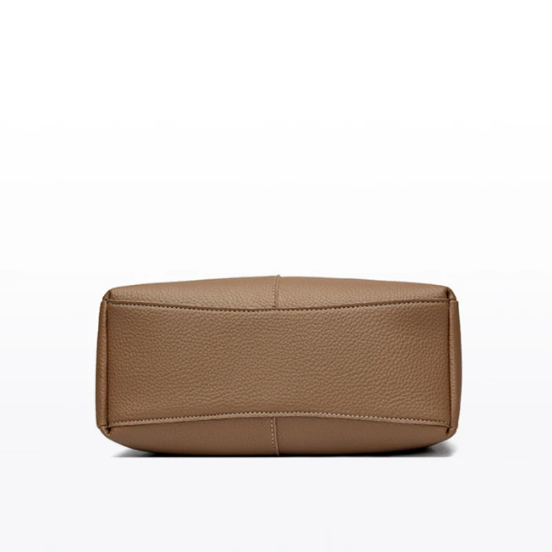 Elise Lychee Grain Cowhide Structured Handbag - Image 3