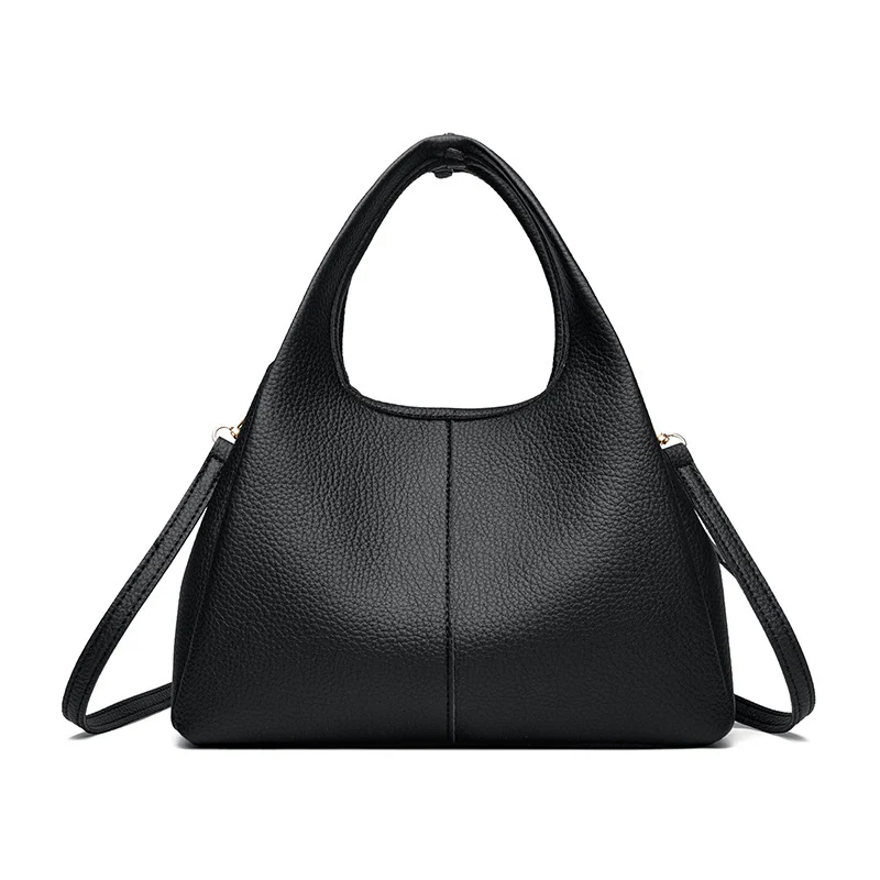 Elise Lychee Grain Cowhide Structured Handbag - Image 5