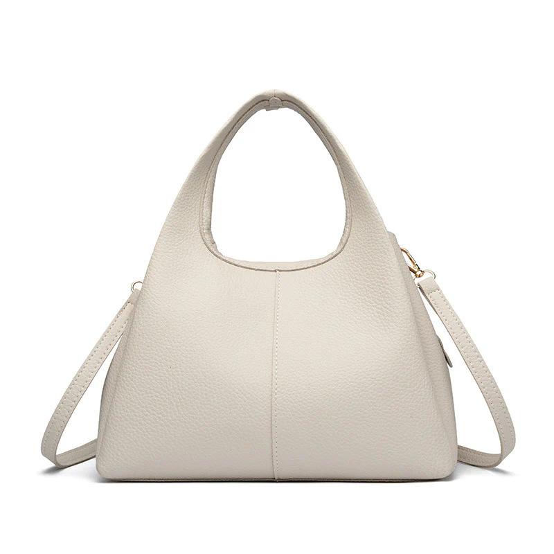 Elise Lychee Grain Cowhide Structured Handbag - Image 7