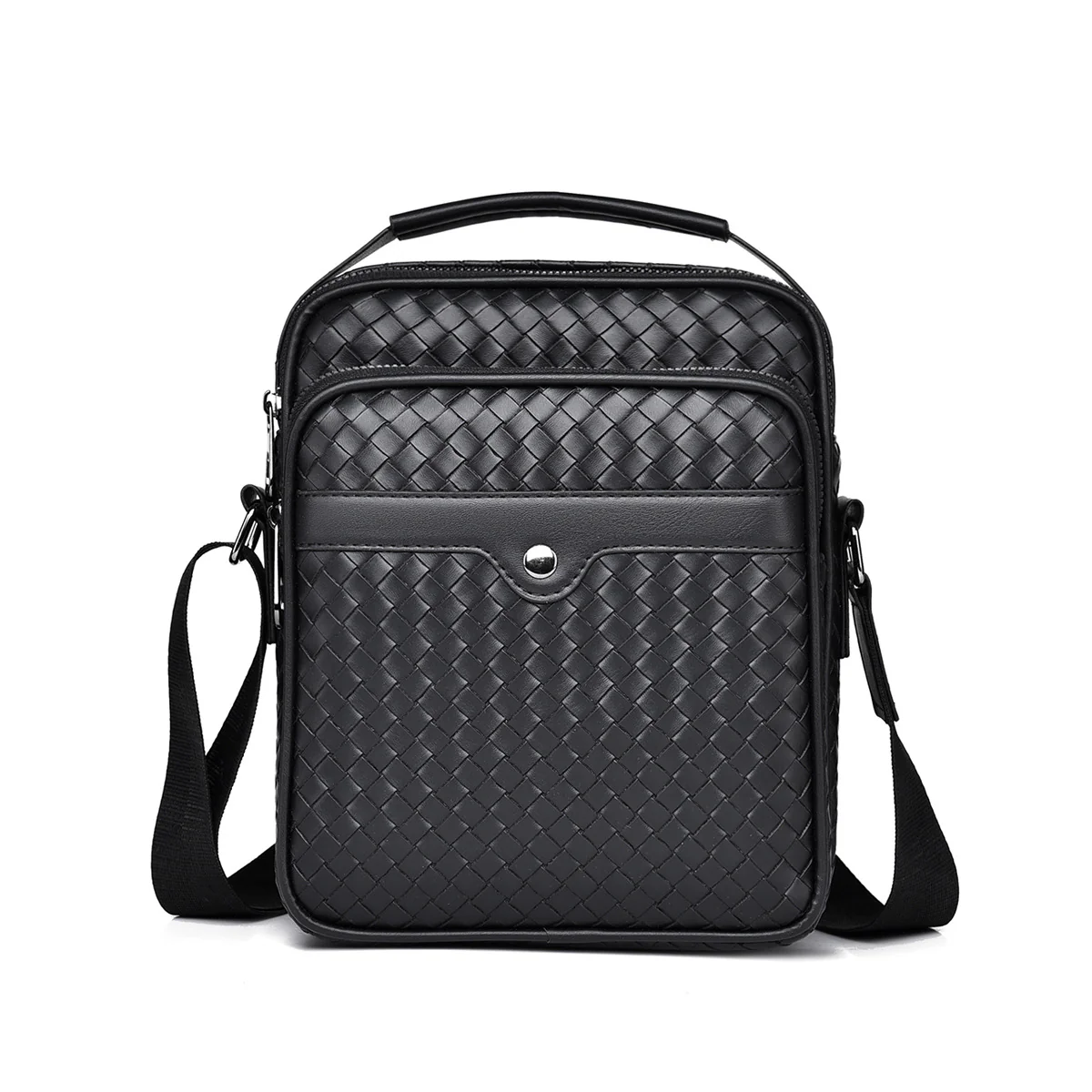 Elite Weave Men’s Multi-Function Crossbody Bag - Image 5