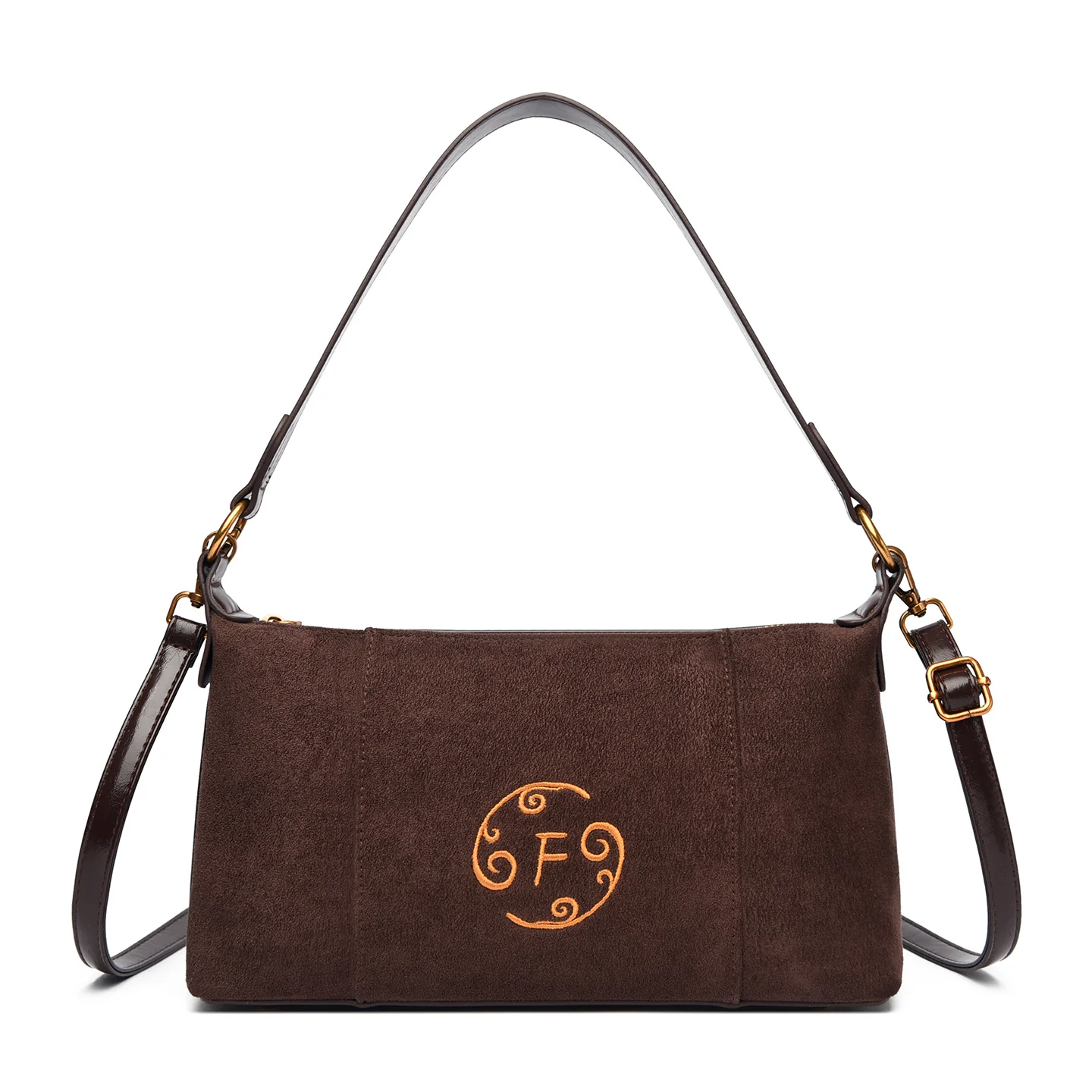 Embro Suede Retro Square Shoulder Bag - Image 9