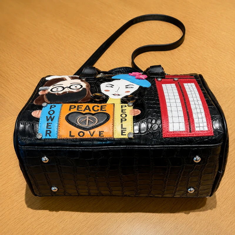 Embroidered Character Handbag - Image 3