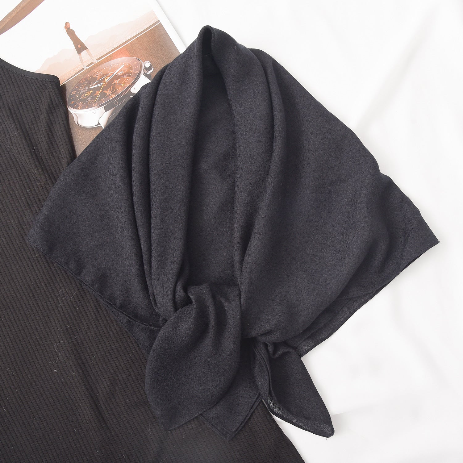 Everyday Elegance Plain Scarf - Image 5
