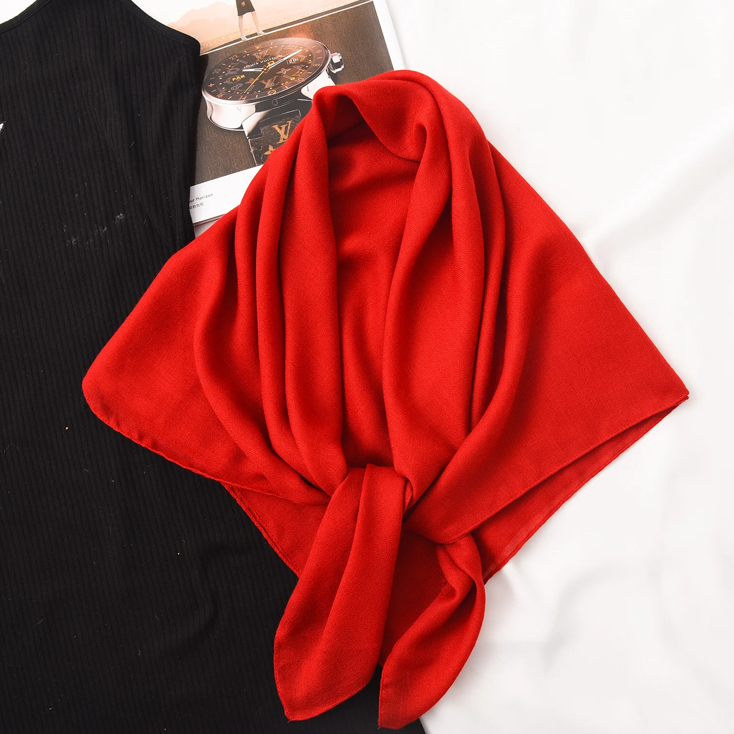Everyday Elegance Plain Scarf - Image 6