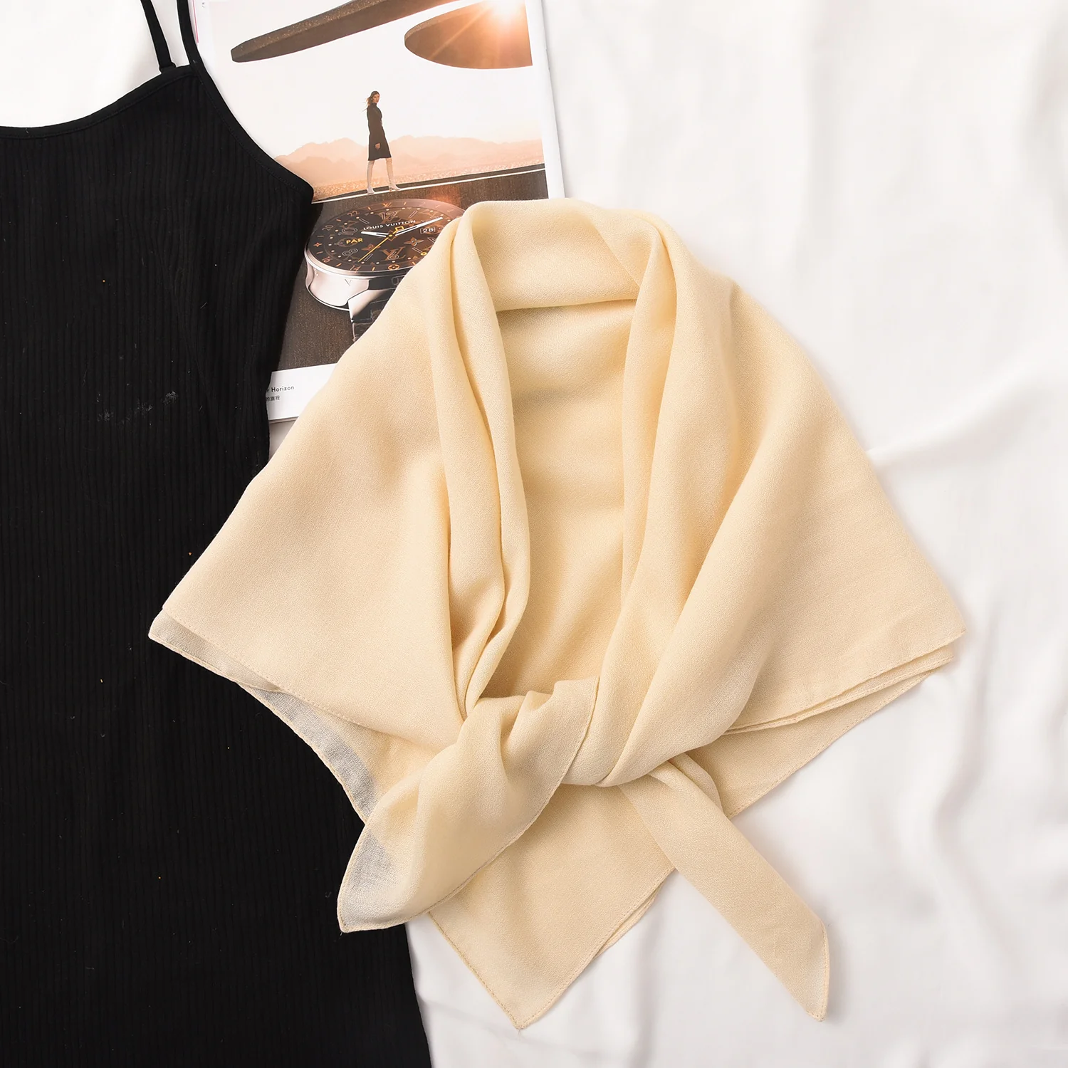 Everyday Elegance Plain Scarf - Image 8
