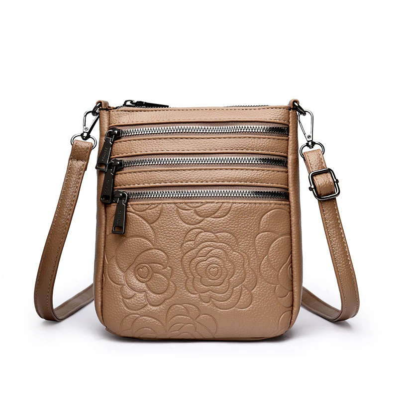 Floral Embossed Crossbody Bag - Image 10