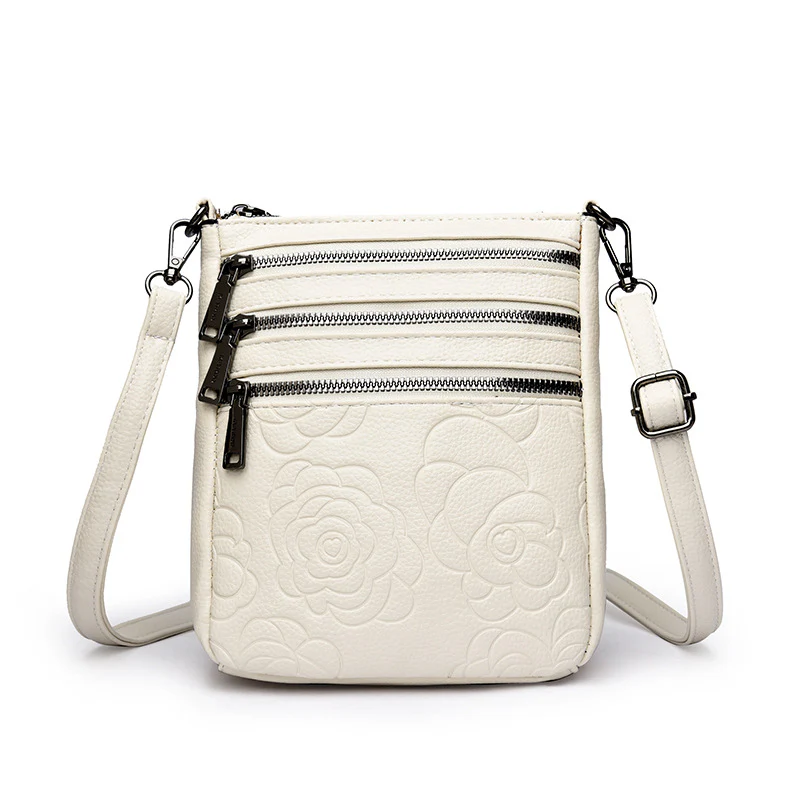 Floral Embossed Crossbody Bag - Image 11