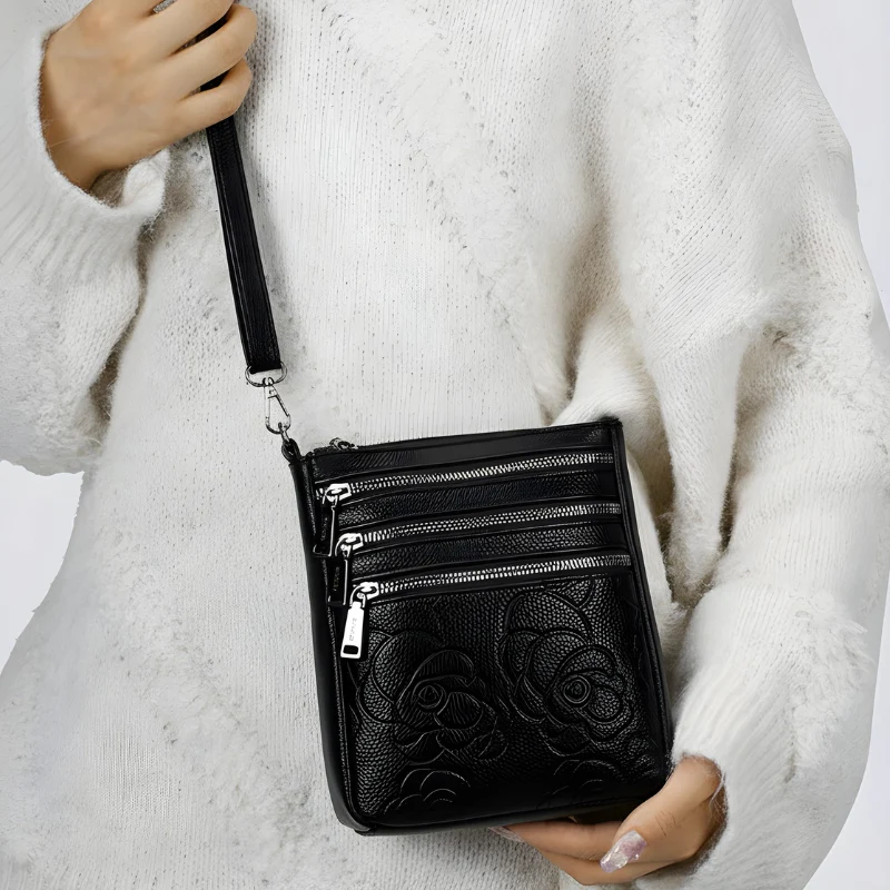 Floral Embossed Crossbody Bag - Image 4