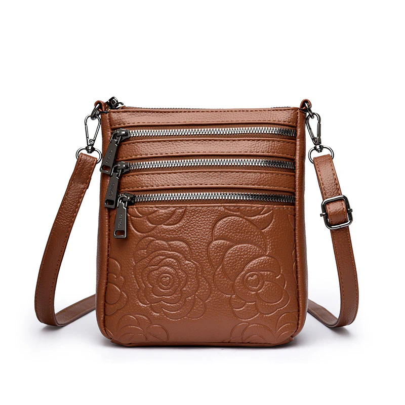 Floral Embossed Crossbody Bag - Image 5
