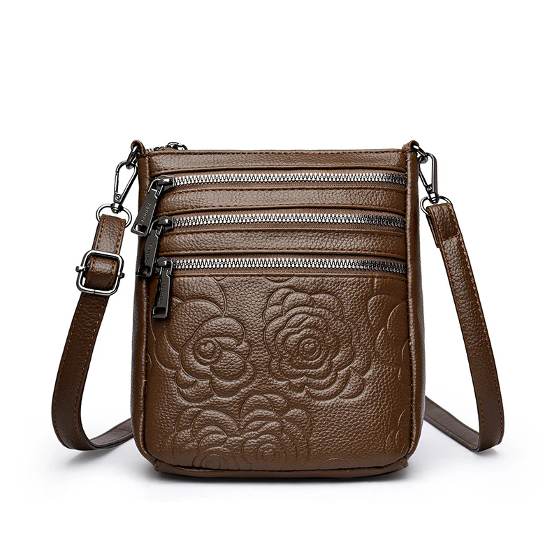 Floral Embossed Crossbody Bag - Image 6