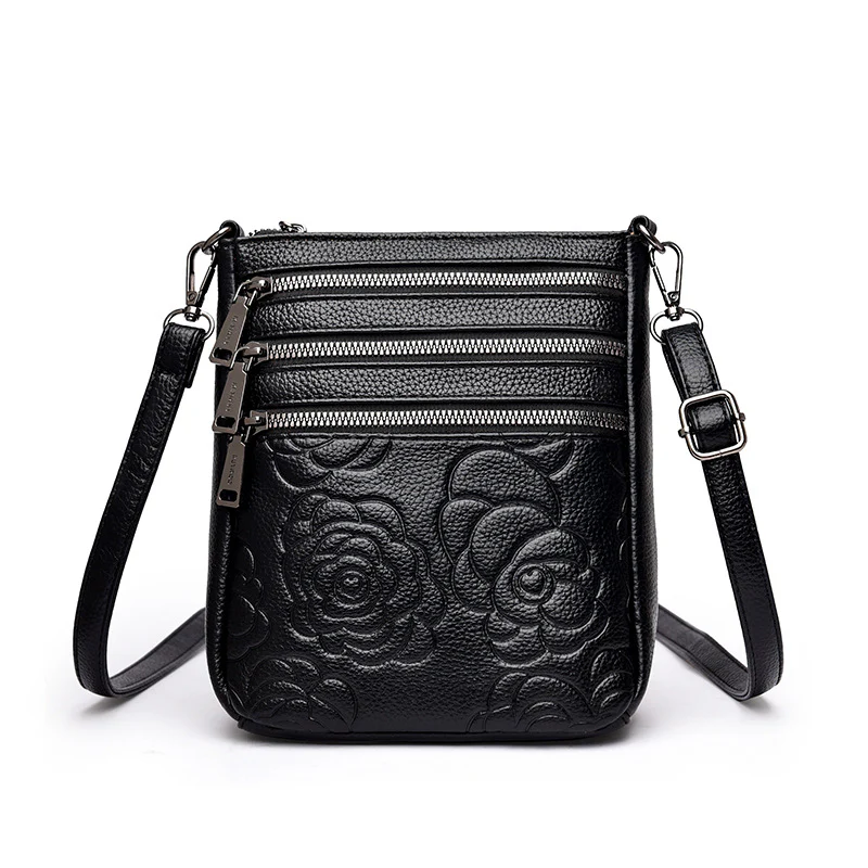 Floral Embossed Crossbody Bag - Image 8